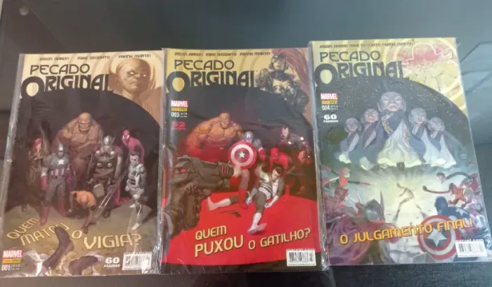 PECADO ORIGINAL, de Jason Aaron (vol.1, 3 e 4)