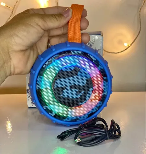 Caixa de som Bluetooth com LED