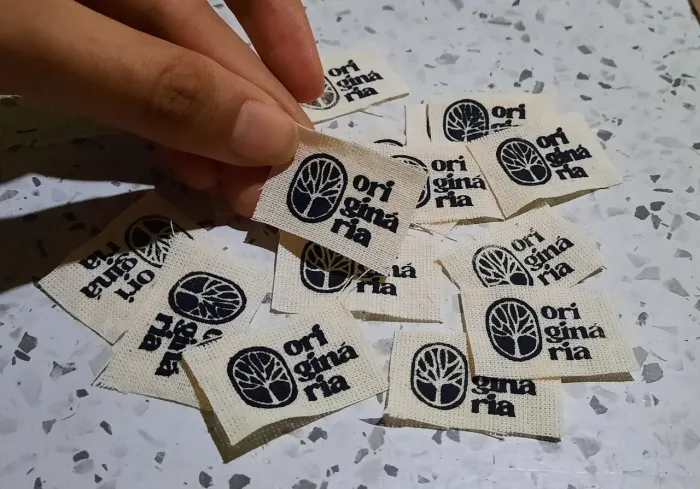 100 Etiquetas (100% algodão)