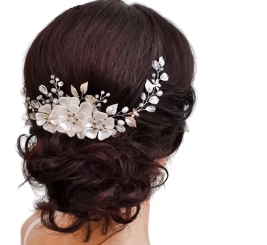Grinalda Arranjo Cabelo Flor - Penteado Noiva Daminha Debutante Formatura Casamento