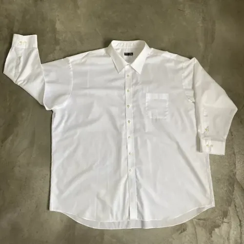 Camisa Social Plus Size Branca Tamanho G7 B&T Social