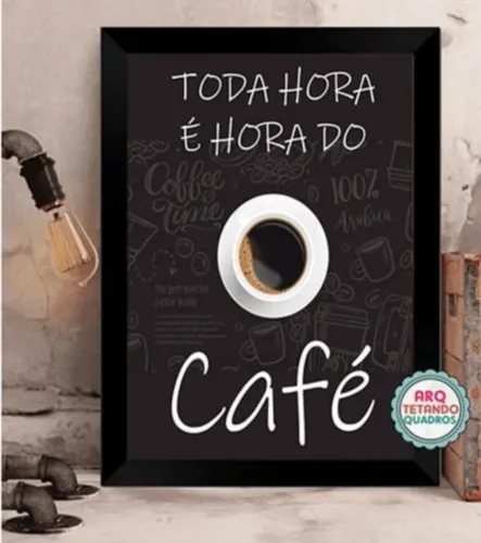 Quadro Decorativo café - Tam A3 