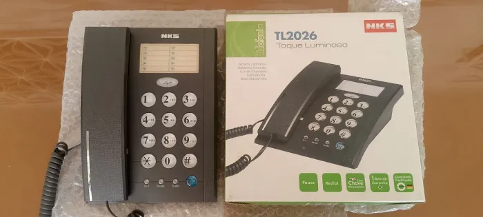 Telefone Fixo NKS TL2026 - Praticamente Novo!
