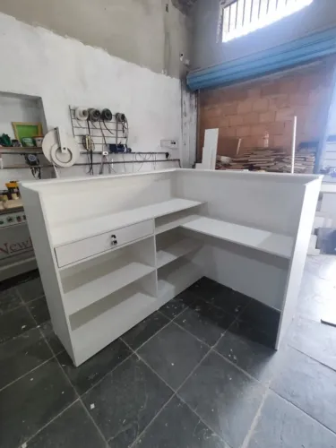 Balcão MDF em L - Somos fabricantes de moveis