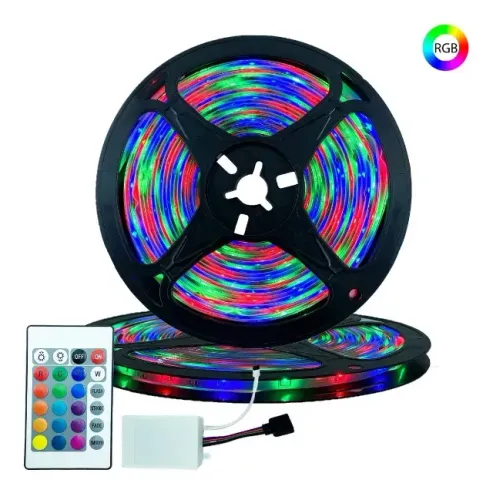 Fita De Led Rgb 5m 3528 Som Automotivo Carro C/ Controladora Tensão de operação