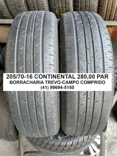 02 pneus 205/70/16 Continental por 280,00