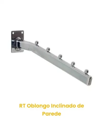Kit com 10 Rt oblongo inclinado de parede 