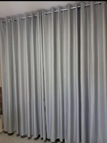 Cortina Cinza Elegante para Sala ou Quarto
