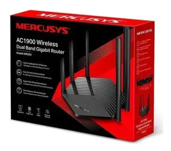 Roteador Gigabit Mercusys MR50G AC1900