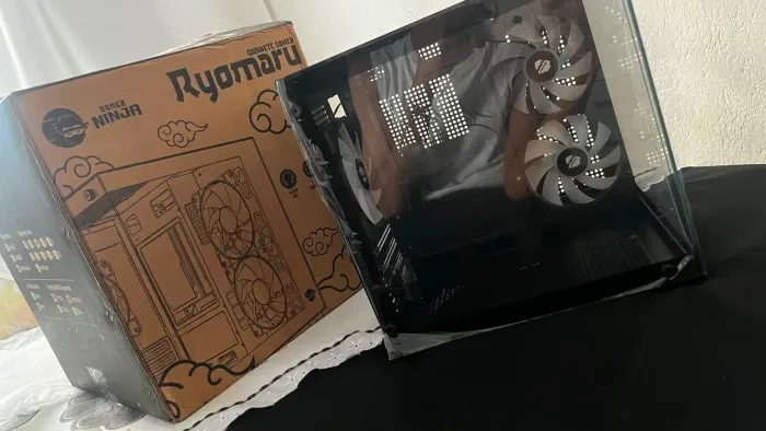 GABINETE GAMER NINJA RYOMARU NOVO NA CAIXA + 3 FANS RAINBOW