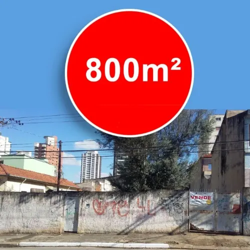 Terreno à venda, 800 m² por R$ 3.200.000,00 - Vila Paiva - São Paulo/SP