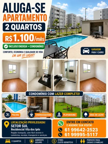 Aluguel de apartamento Vila dos Ipês 