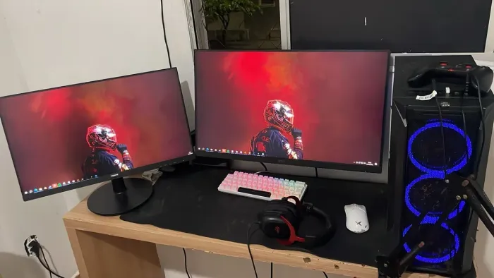 PC Gamer Completo + Setup Dual Monitor 