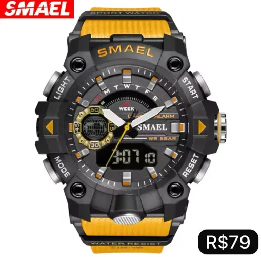 Relógio Laranja SMAEL - Produto Novo