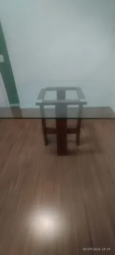 Mesa de vidro para sala motivo da venda mudança