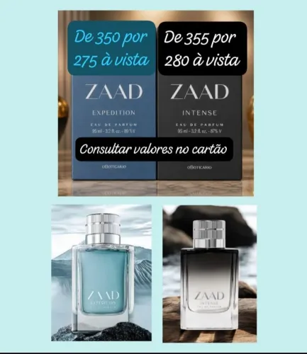 Zaad a partir de 275 à vista. Consultar valores no cartão
