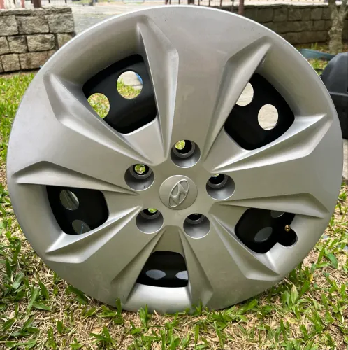 Jogo de rodas aro 16 ferro + calotas - Creta Hyundai 