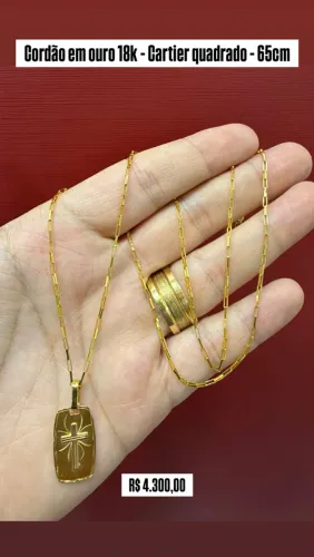 Cordão ouro 18k