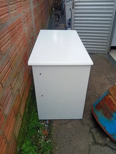 Mesa para Computador / Escrivaninha Branca com Gavetas - Semi-nova (Impecável)