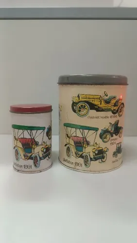 Latas decorativas da Scotch Antigas