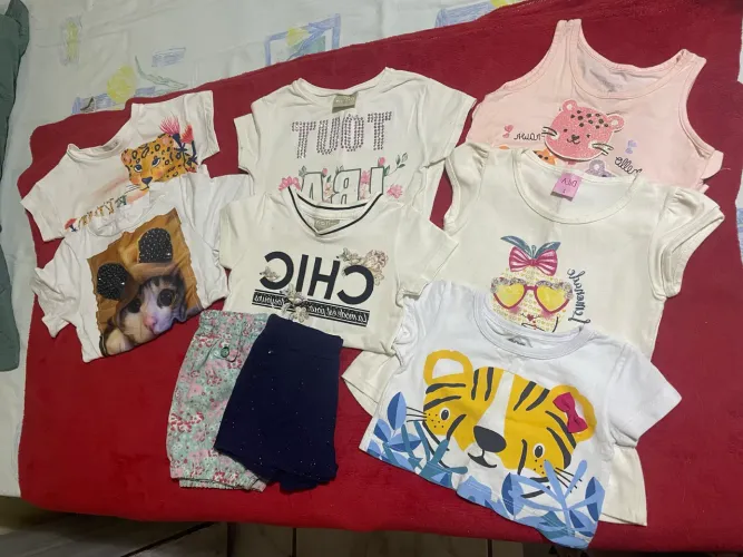 Lote roupinha bebê menina