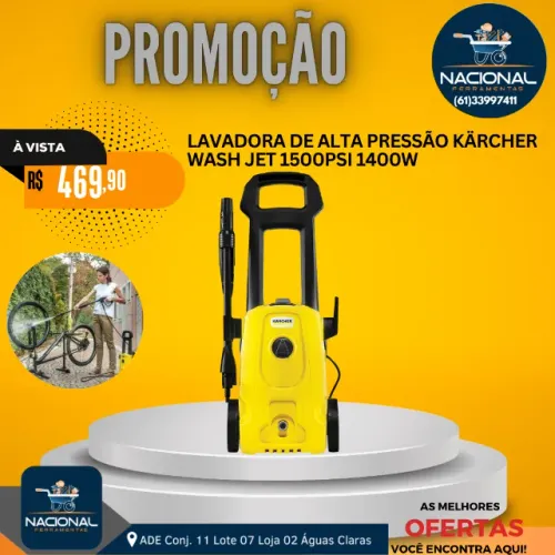 Lavadora De Alta Pressão Kärcher Wash Jet 1500PSI 1400W
