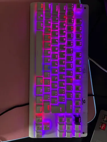 Teclado Redragon Dark Avenger argo Lunar White