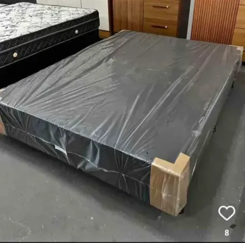 base de cama 138x188 - box cor preta - no plastico direto da fabrica - entrega gratis