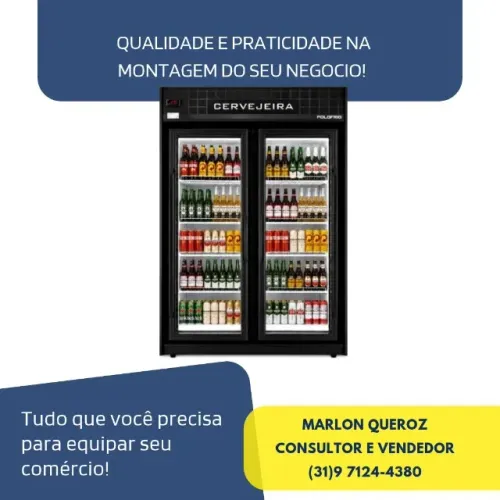 Cervejeira 2 Portas Com LED Polofrio