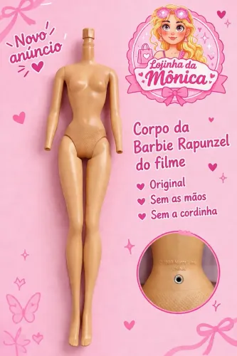 Corpo original da Barbie Rapunzel