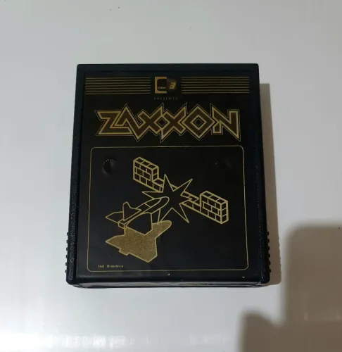 ZAXXON ATARI 2600 CARTUCHO 100% ORIGINAL CANAL 3 ULTRA RARIDADE ITEM TOP DE COLECIONADOR
