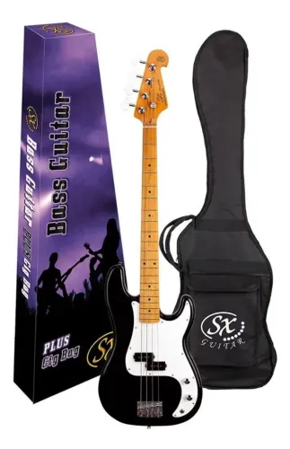 Contrabaixo 4c Sx Spb57 Precision Bass Com Bag Bb400 - Black