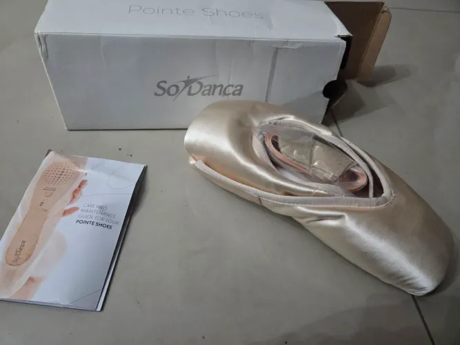 Sapatilha De Ponta Aurora Sd34 So Dança Fn Box Largura D