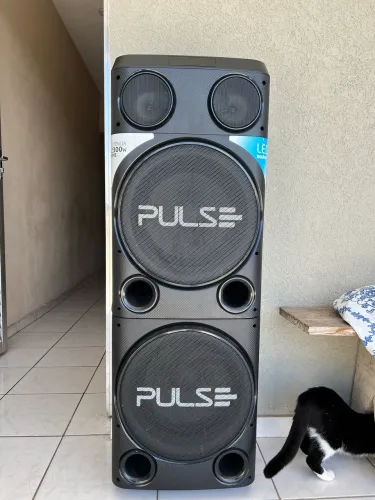 Caixa de Som Pulse 2300w Com Karaokê Bluetooth 