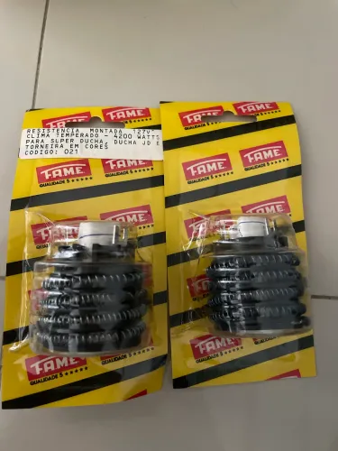 Vendo kit 2 resistência montada 127 v clima temperado 4200watts para ducha R$ 100,00