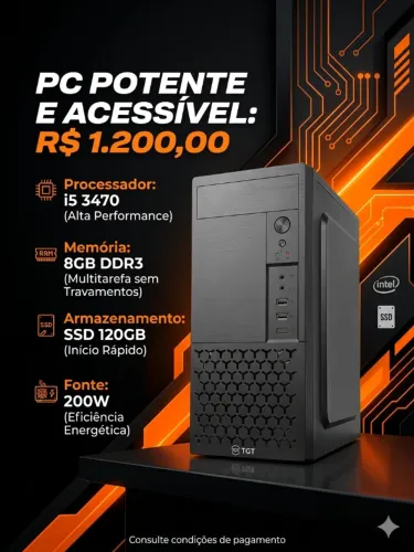 pc i5 3570 8gb 120gb ssd