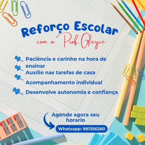 Reforço Escolar - Maternal 2 ao 2°ano