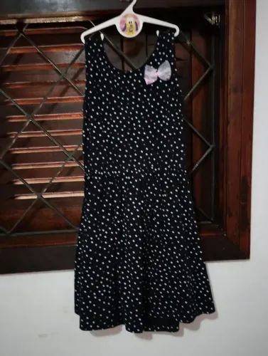 Vestido infantil feminino preto