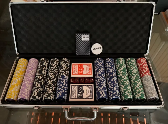 Maleta Poker Profissional 500 fichas