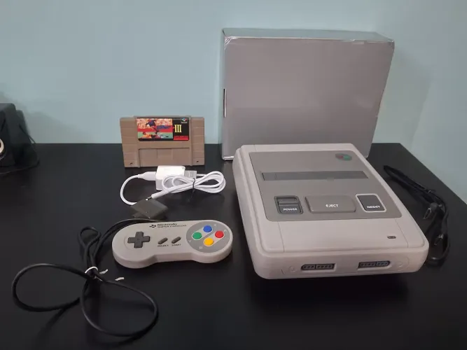 Console Retroad 5 ultra super Nintendo HD hdmi com jogo e acessórios 