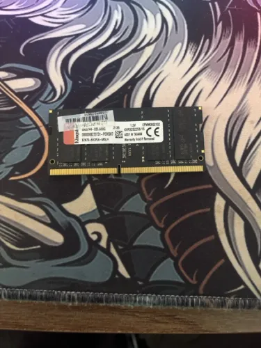 Memória RAM Kingston 16GB DDR4 3200MHz SO-DIMM Notebook - KVR32S22S8/16