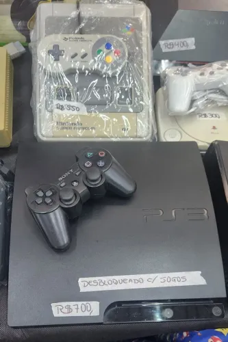Playstation 3 Slim Dsbloqeado Ps3 Funcionando