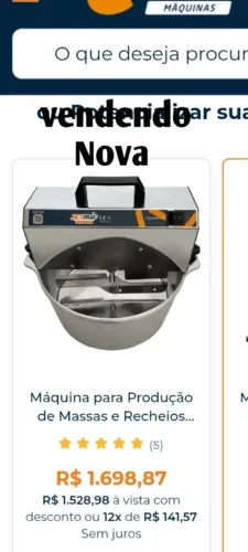 Máquina de fazer salgados Nova