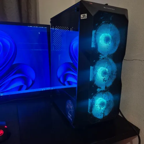 PC GAMER GTX 1060 i3 9100 16GB SSD + HD COM FANS RGB FONTE MANCER 80 PLUS