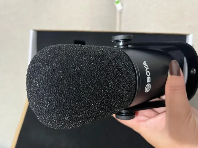Microfone Cardióide Boya By-dm500 Preto