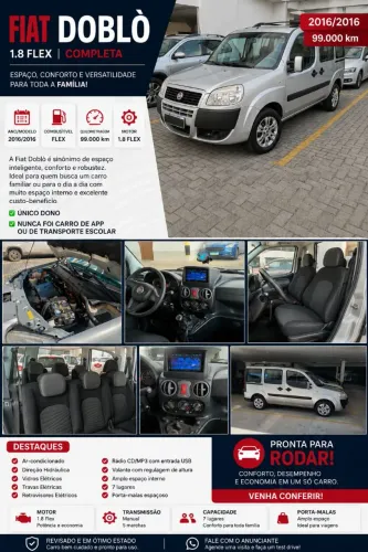 Fiat Doblo Essence 1.8 Flex 16V 5P 2016