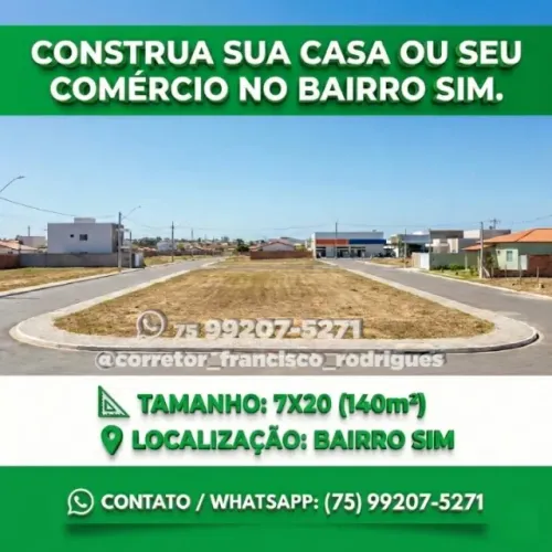 CONSTRUA NO SIM. SUA CASA OU SEU COMÉRCIO.