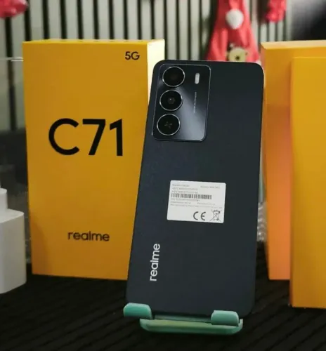 Celular Novo Lacrado (5G) Realme C71 + NFC 256/8 Black + Entrega Grátis - O Brabooo