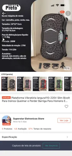 PLATAFORMA VIBRATÓRIA POTENTE