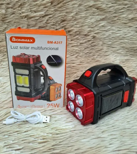 Lanterna LED Potente Recarregável Usb Multifuncional